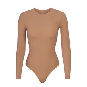 Skims - Long Sleeve Tan Bodysuit (XS)